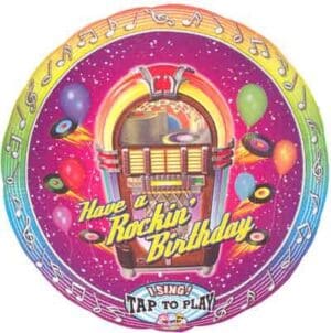 28" ROCKIN BIRTHDAY SINGING BALLOON